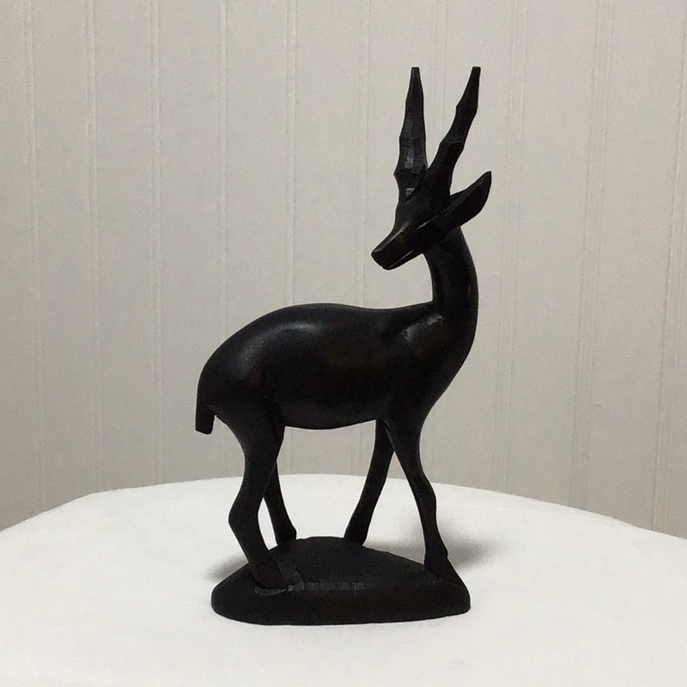 Vintage Wooden Hand Carved African Statue